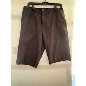 BKE Hybrid Standard Fit Shorts Mens 33W 23L Black Flat Front Casual‎ Bermuda
